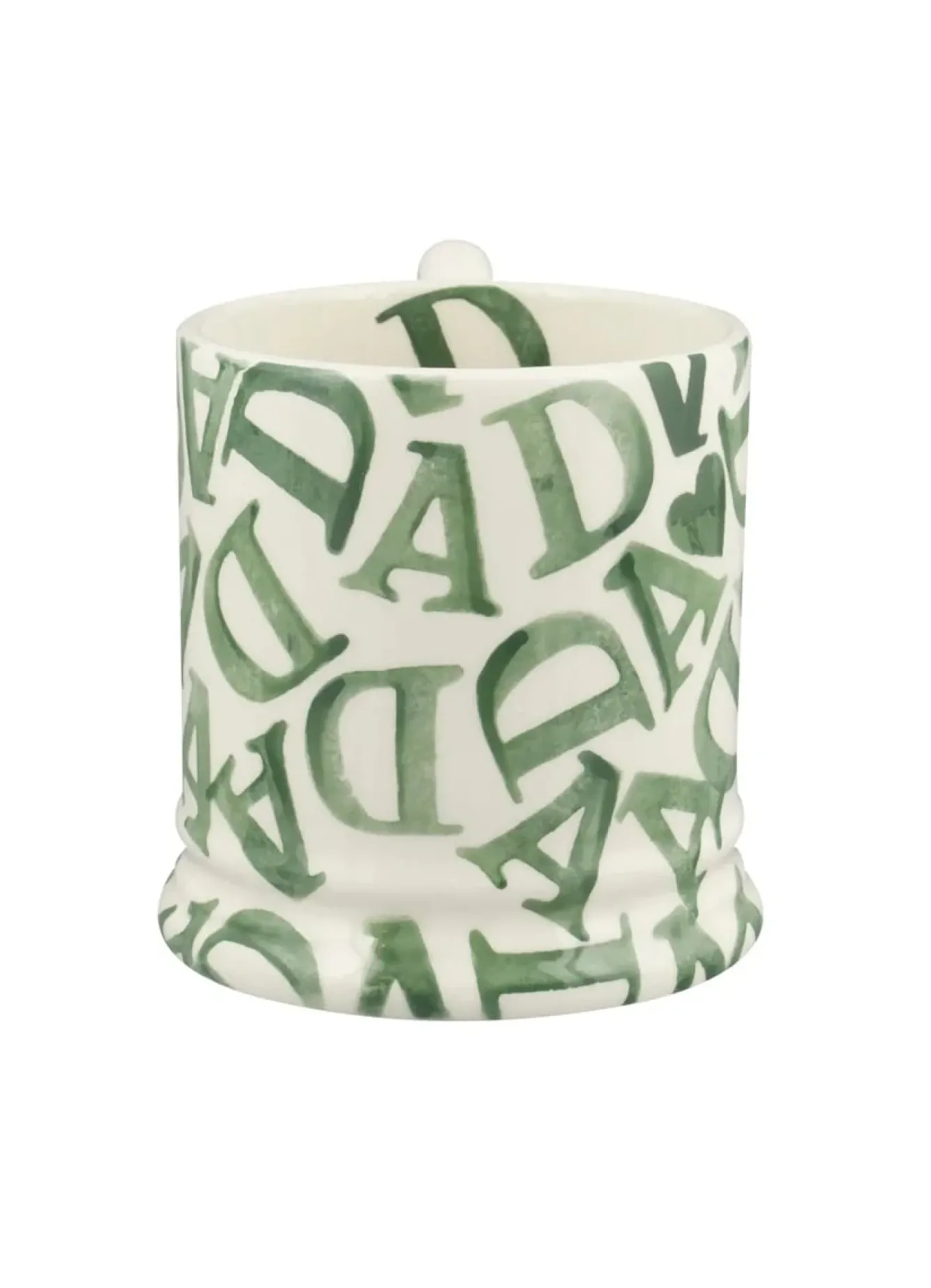 Emma Bridgewater Father's Day-D.A.D. Green 1/2 Pint Mug