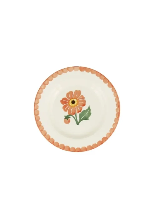 Emma Bridgewater Plates-Dahlia Hand-Stamped  6 1/2 inch Plate