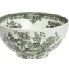 Burleigh Bowls & Dishes-Dark Green Asiatic Pheasants Medium Footed Bowl