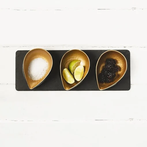 Selbrae Bowls & Dishes-Deluxe Gold Mezze Set