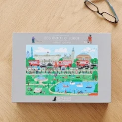 Sweet William Puzzles-Dog Walkers of London Jigsaw Puzzle