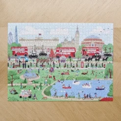 Sweet William Puzzles-Dog Walkers of London Jigsaw Puzzle
