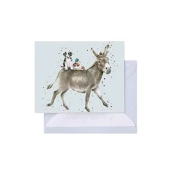 Wrendale Designs Greeting Cards-'Donkey Ride' Gift Enclosure Card