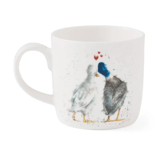 Wrendale Designs Animals|Animals-'Duck Love' Duck Small Bone China Mug (11oz)