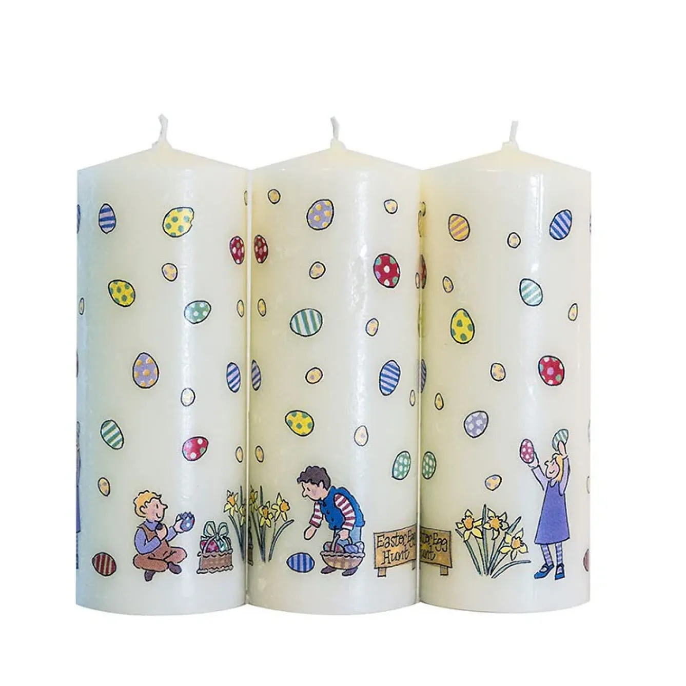 Alison Gardiner Easter|Seasonal Decor-Easter Egg Hunt Mini Pillar Candle