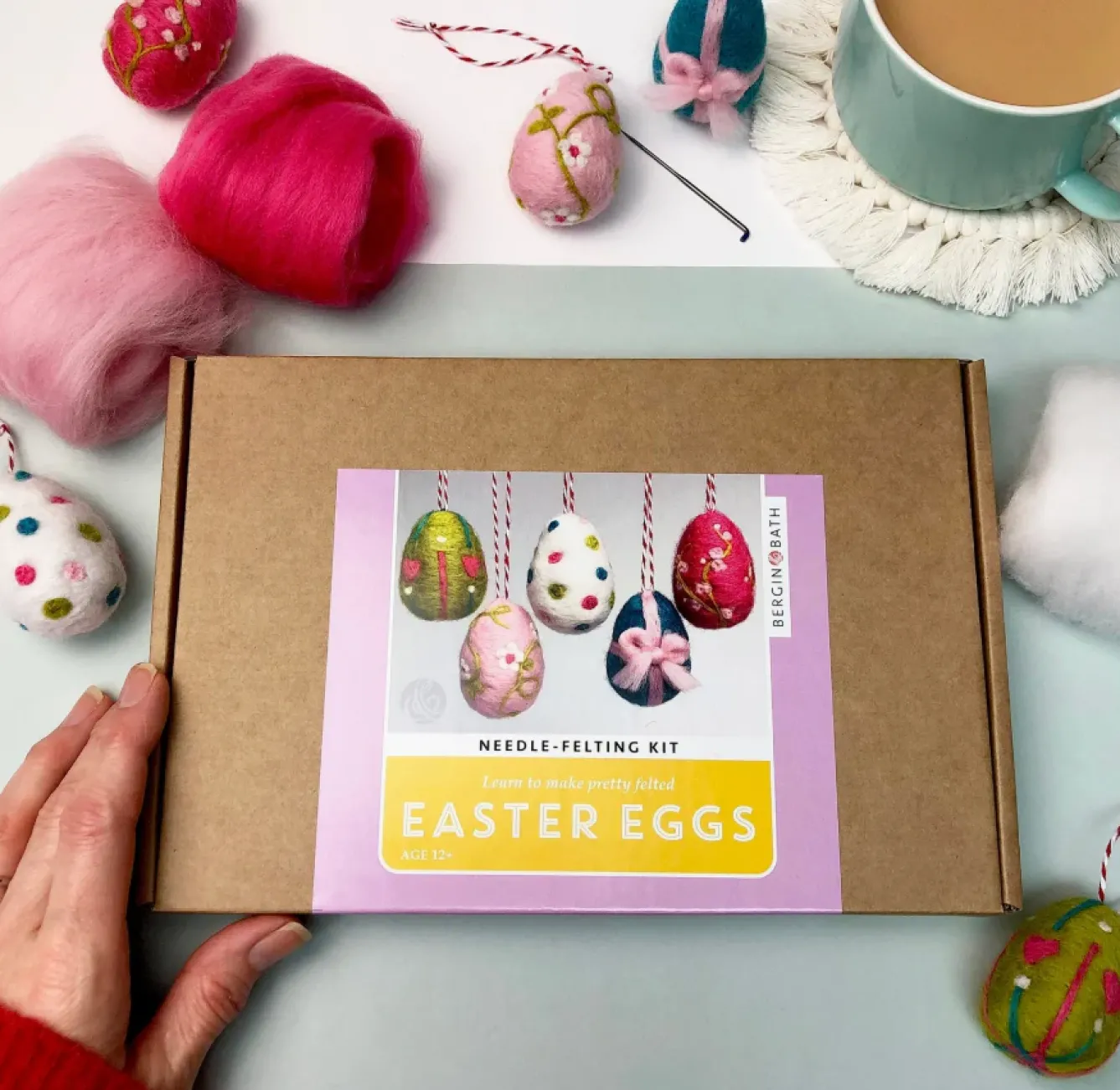 Bergin & Bath Crafts-Easter Eggs Needle Felting Kit