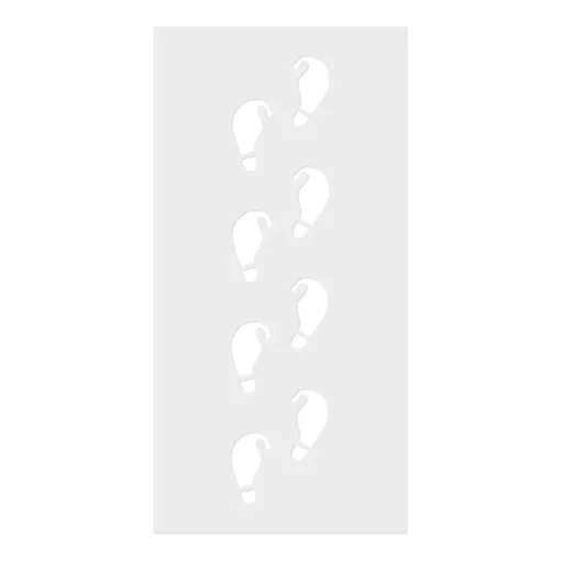 Ginger Ray Advent-Elf Shaped Christmas Footprint Stencil