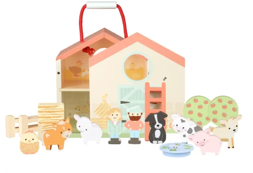 Orange Tree Toys Children-Farmyard Play Set
