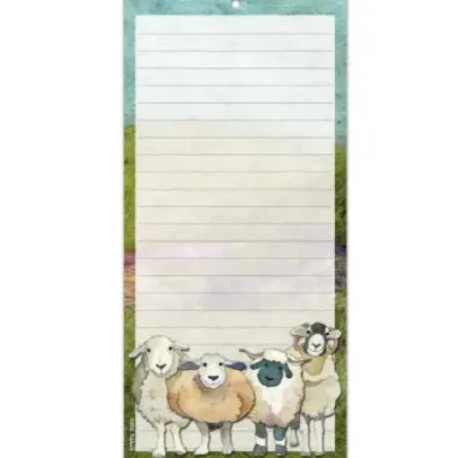 Emma Ball Stationery-Felted Sheep Lined Magnetic Pad