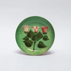 Roomytown Trays|Stationery-Festival of Flowers Round Enamel Printed Tray