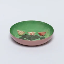 Roomytown Trays|Stationery-Festival of Flowers Round Enamel Printed Tray
