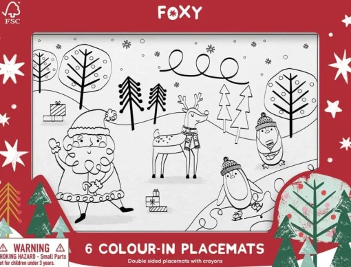 Heart and Soul Christmas-Festive Scene Placemats