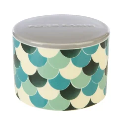 Wax Lyrical Home Fragrance-Fired Earth Ceramic Multi Wick Green Tea & Bergamot Tea Candle