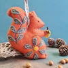 Corinne Lapierre Crafts|Children-Folk Embroidered Squirrel Felt Craft Mini Kit