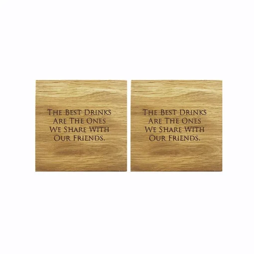 Selbrae Tea|Coasters-Friends Oak Coasters- Set of 2