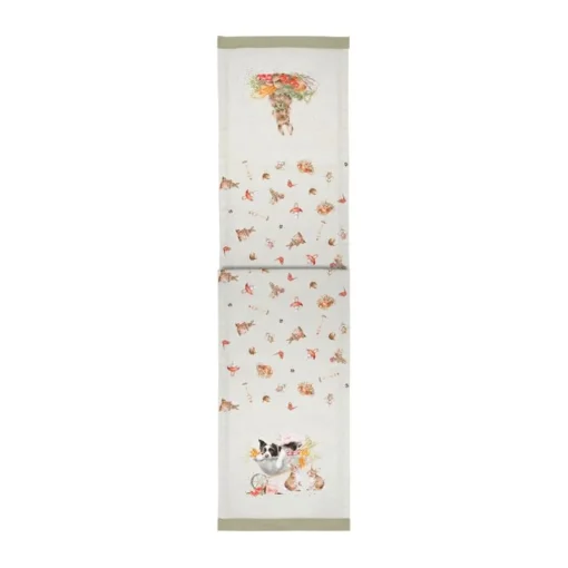 Wrendale Designs Table Runners-'Garden Friends' Garden Animals Table Runner