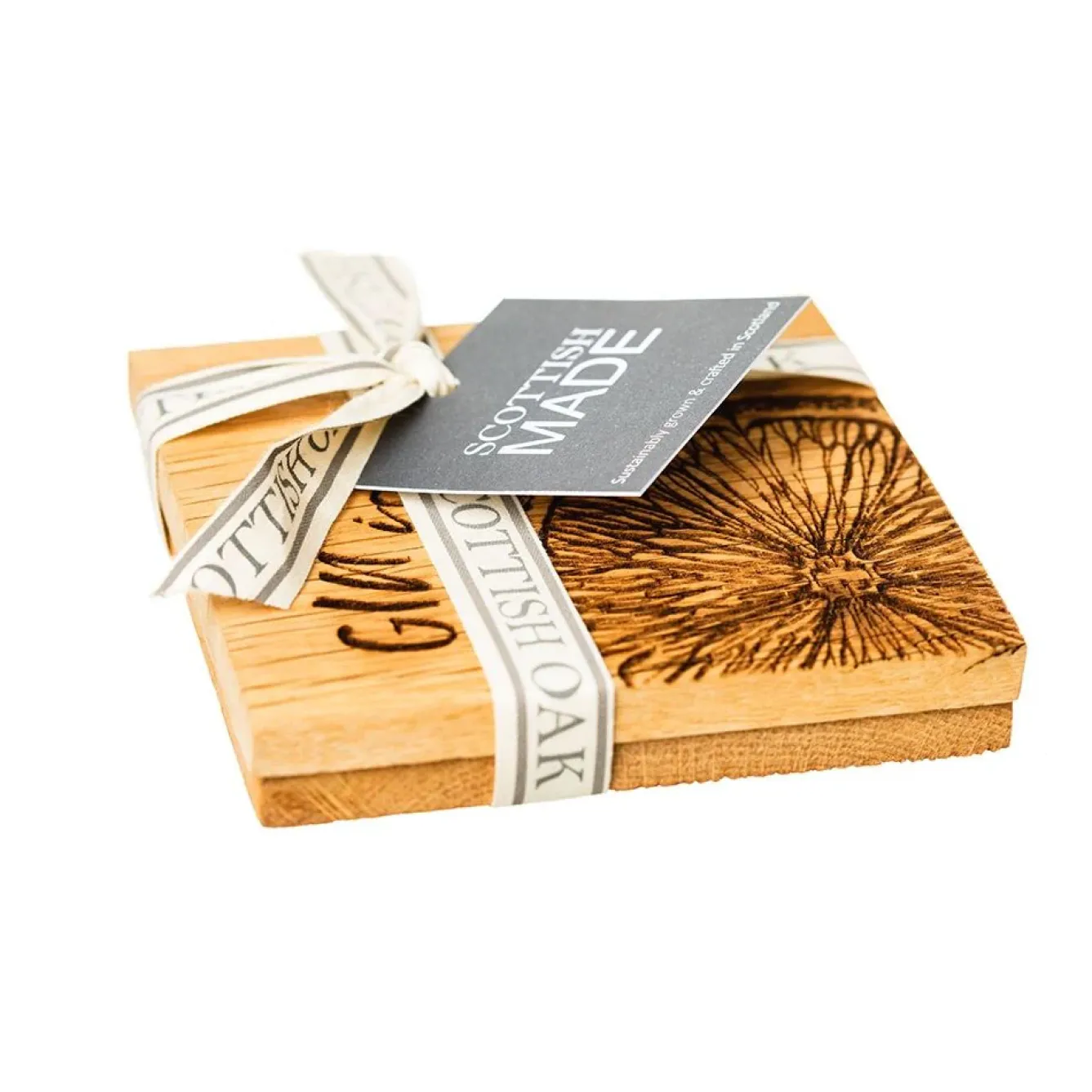 Selbrae Father's Day|Tea-Gin is My Tonic Oak Coasters - Set of 2