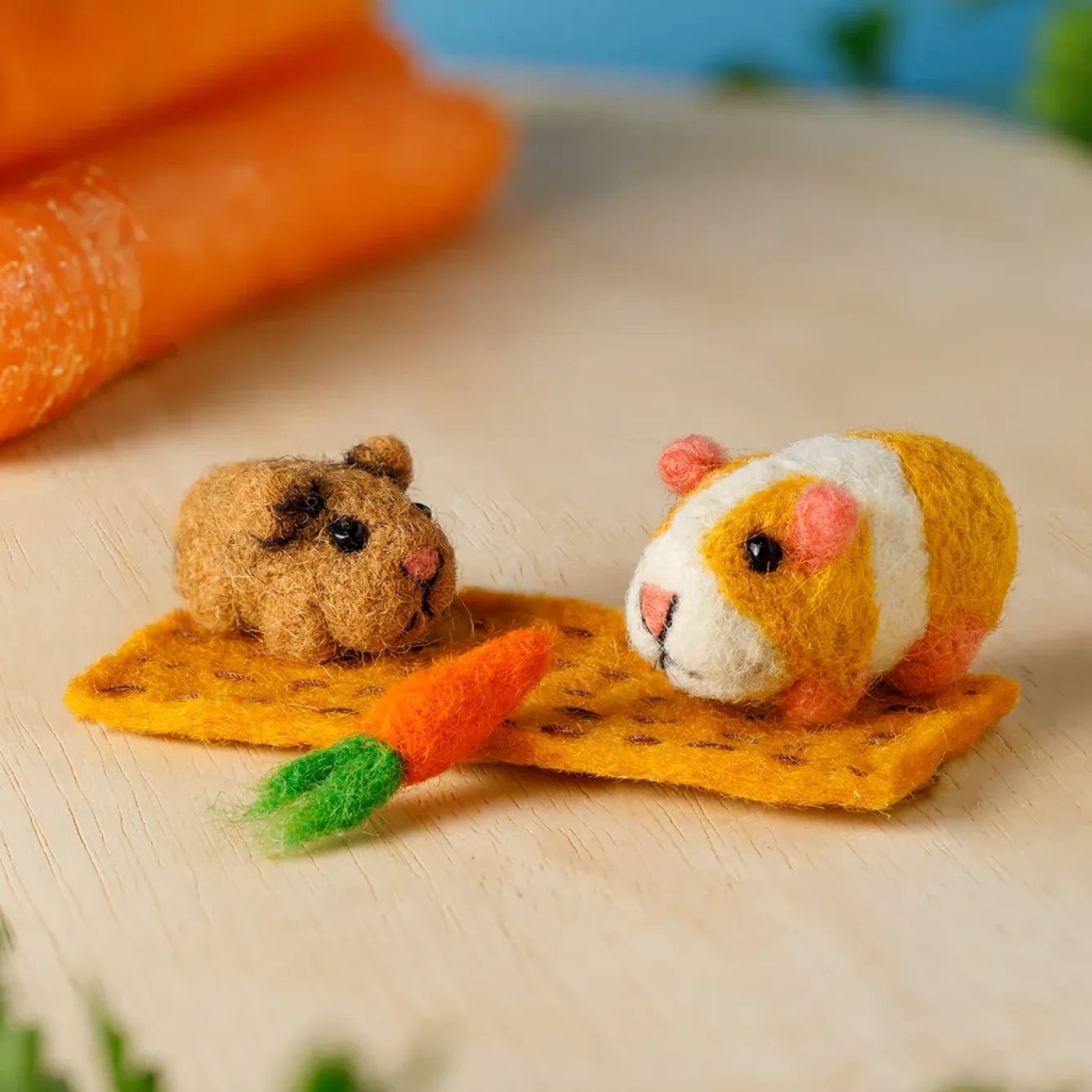 Sew Heart Felt Children-Ginger & Baby Squeak Guinea Pig Set