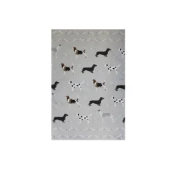 Bailey & Friends Tea|Tea Towels-Grey Dogs Cotton Tea Towel