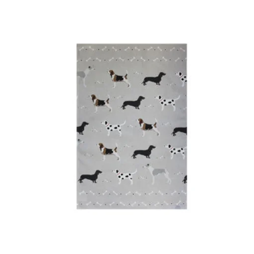 Bailey & Friends Tea|Tea Towels-Grey Dogs Cotton Tea Towel