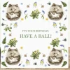 West Country Designs Greeting Cards-'Have A Ball' Hedgehogs Birthday Card