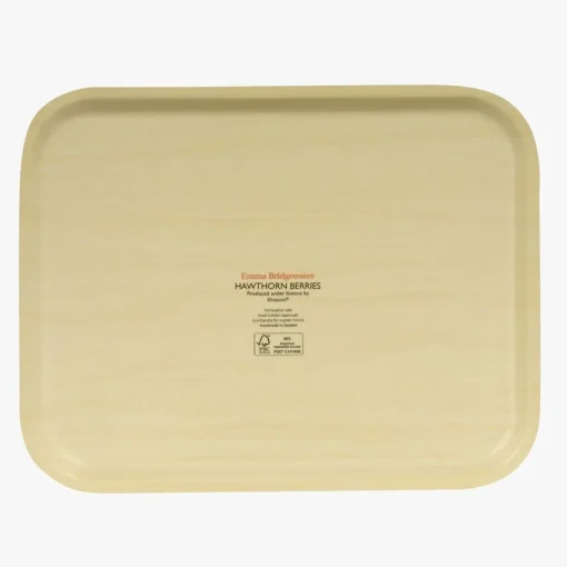 Emma Bridgewater Trays-Hawthorn Berries & Robin Rectangular Birch Tray