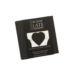 Selbrae Valentine's Day|Tea-Heart Slate Coasters- Set of 4