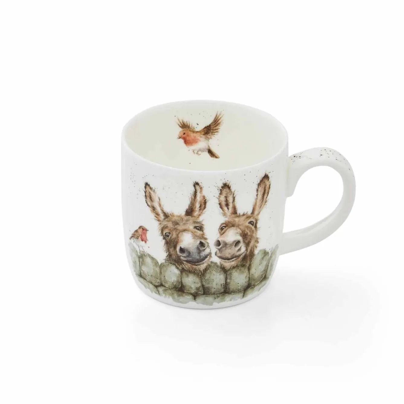 Wrendale Designs Animals|Animals-'Hee Haw' Donkey Small Bone China Mug (11oz)