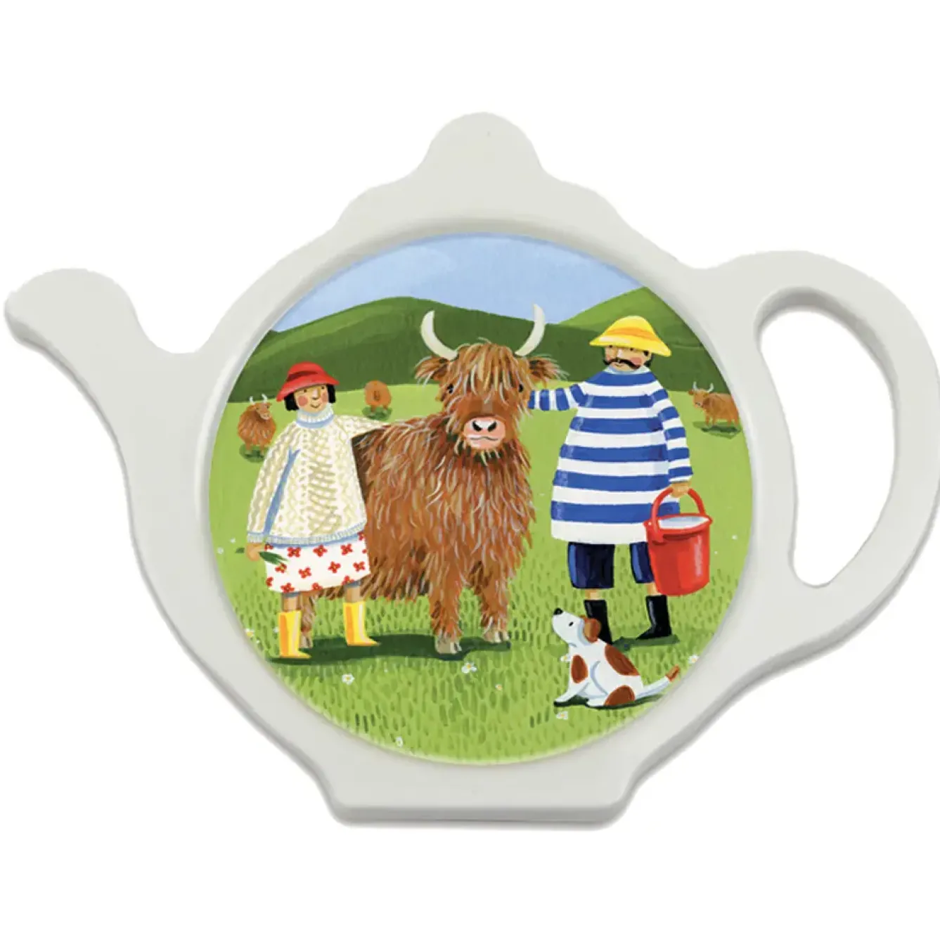 Emma Ball Tea|Melamine-Highland Adventure Tea Bag Tidy