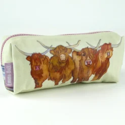 Emma Ball Crafts|Bags-Highland Cows Pencil Case
