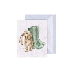 Wrendale Designs Greeting Cards-'Hopeful' Labrador Gift Enclosure Card