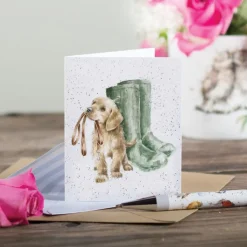 Wrendale Designs Greeting Cards-'Hopeful' Labrador Gift Enclosure Card