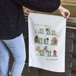 This Is Nessie Tea|Tea Towels-Horse Lovers Welly Boot Tea Towel by