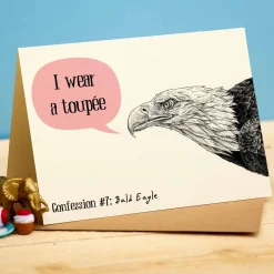 Bewilderbeest Greeting Cards-I Wear A Toupee Greetings Card