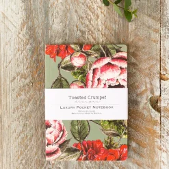 Toasted Crumpet Stationery-In Full Bloom A6 Lined Pocket Notebook