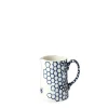 Burleigh Jugs-Ink Blue Pollen Small Tankard Jug