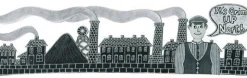 Moorland Pottery Whimsical|Places-It's Grim Up North Mug by