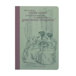 Half Moon Bay Stationery-Jane Austen A5 Notebook