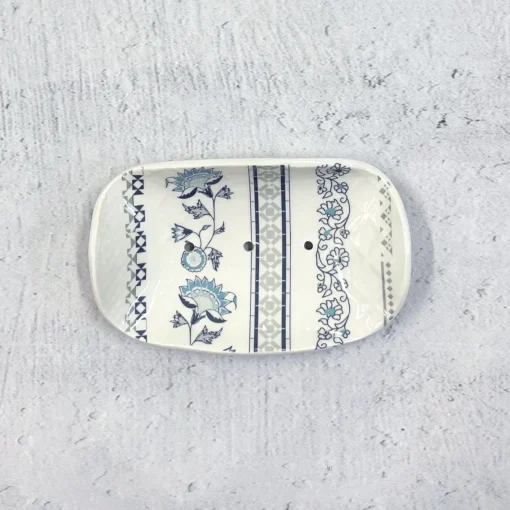 Alex Allday Tea|Soaps & Lotions-Jasmine Ceramic Soap Dish