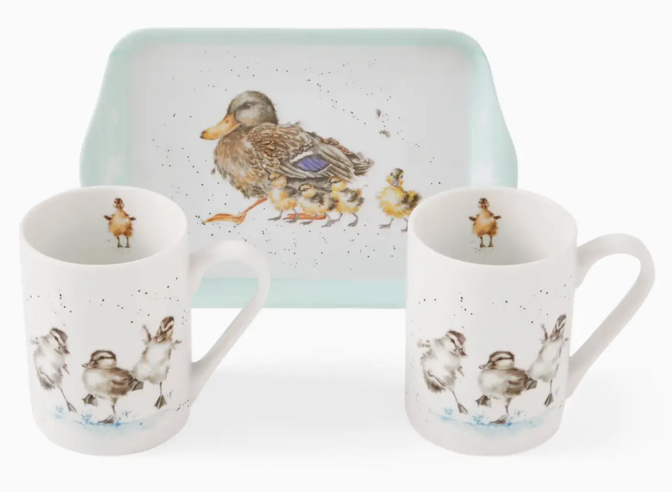 Wrendale Designs Animals|Animals-'Just Hatched' Ducklings Mug & Tray Set