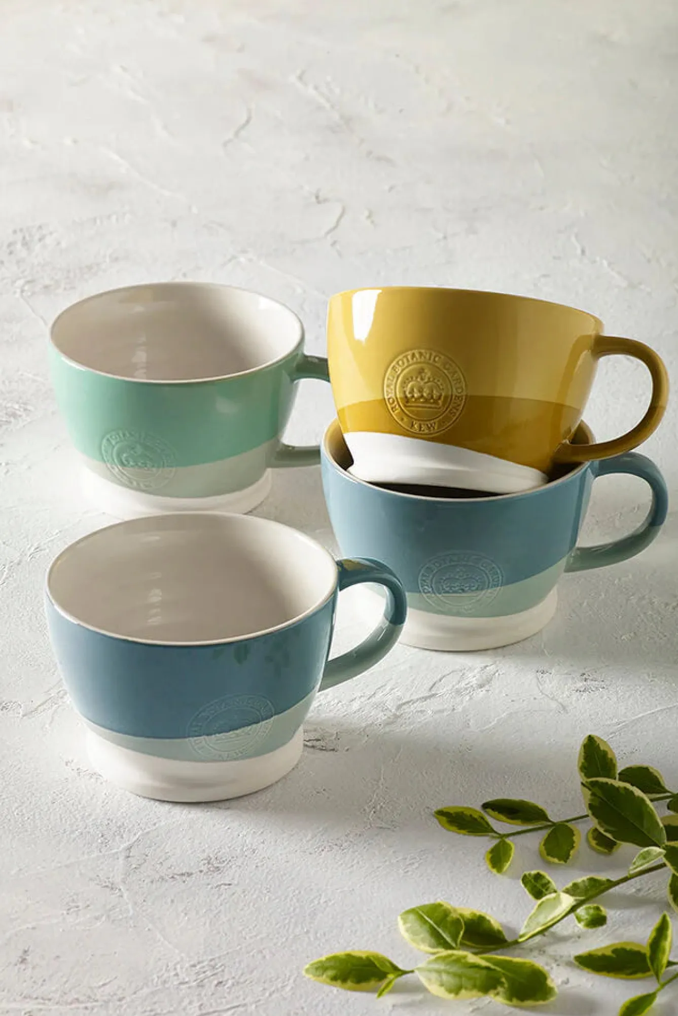 Kew Gardens Flowers & Garden-Light Green Recycled Mug