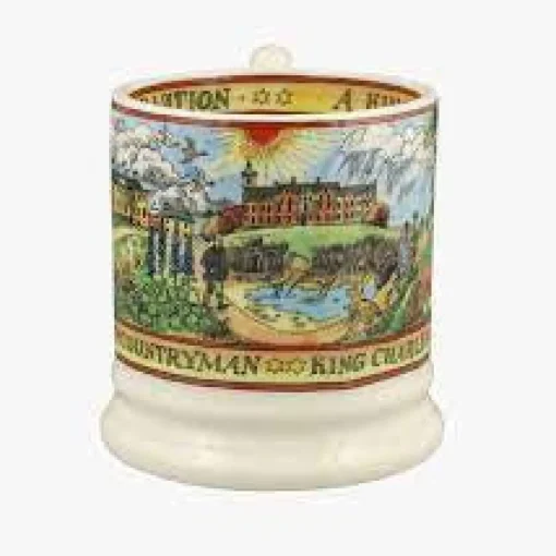 Emma Bridgewater Royal|Royal Family-King & Countryman Charles III 1/2 Pint Mug