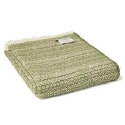 Tweedmill Textiles Ltd Pillows & Throws-Lifestyle Fair Isle Throw-Sage