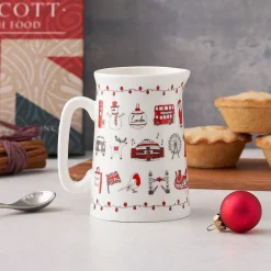 Victoria Eggs Jugs-London Christmas Half Pint Jug