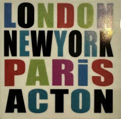 Moorland Pottery Tea|Coasters-London, New York, Paris, Acton Coaster by