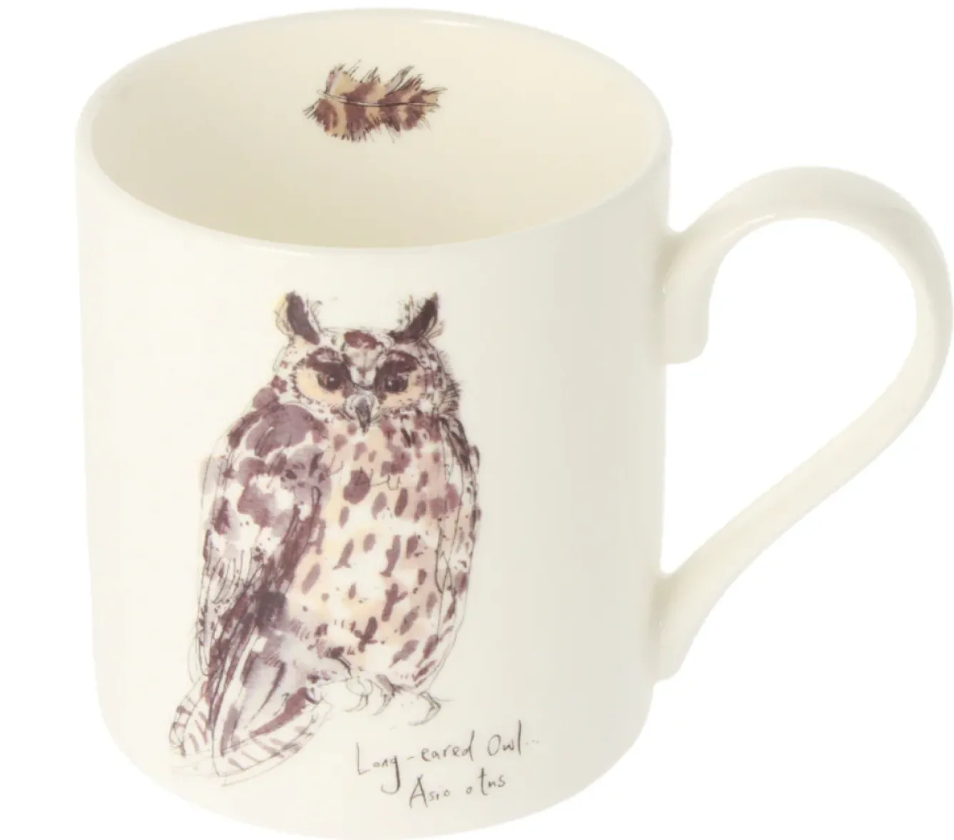 Mclaggan Smith Whimsical-Long-Eared Owl Bone China Mug