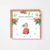 West Country Designs Greeting Cards-'Lovely Gran' Strawberry & Bird Birthday Card