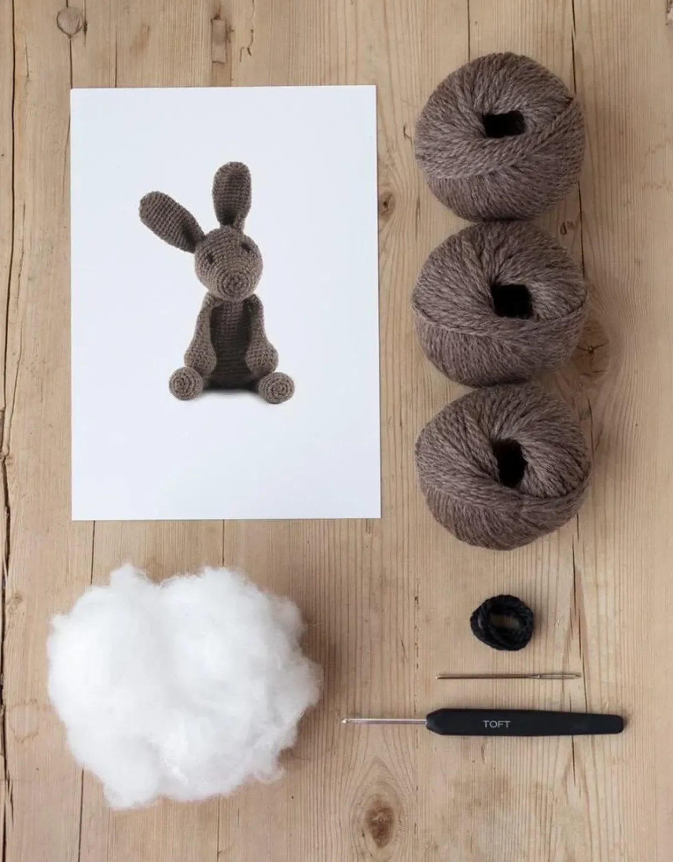 Toft Crafts Crafts-Lucy the Hare Crochet Kit