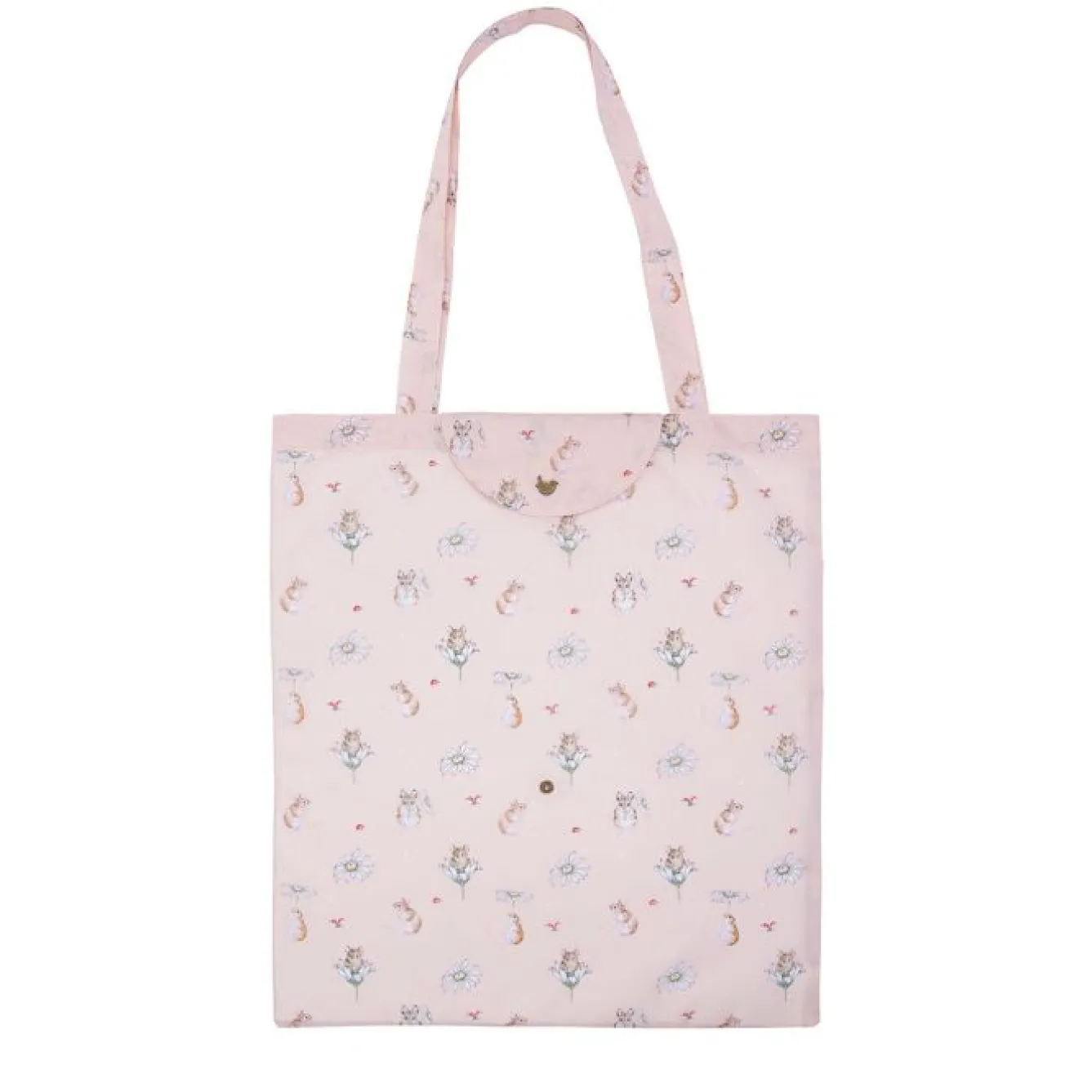 Wrendale Designs Bags-'Oops A Daisy' Mouse Lightweight Foldable Shopping Bag