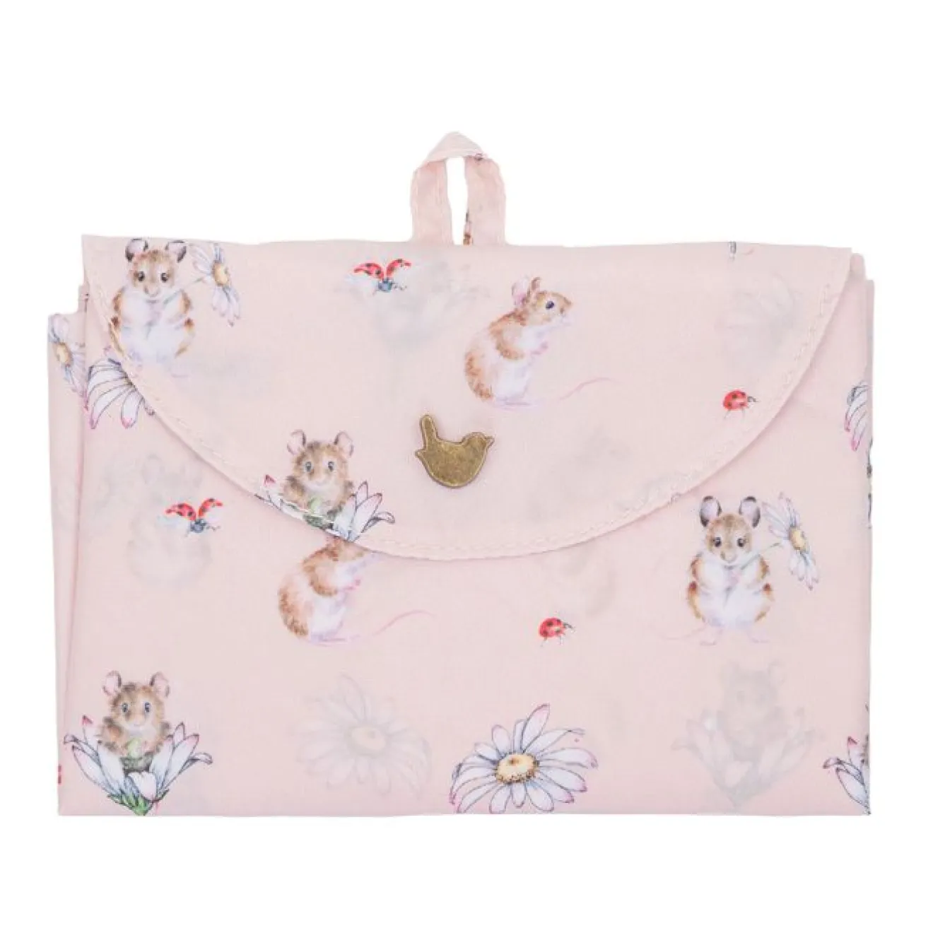 Wrendale Designs Bags-'Oops A Daisy' Mouse Lightweight Foldable Shopping Bag